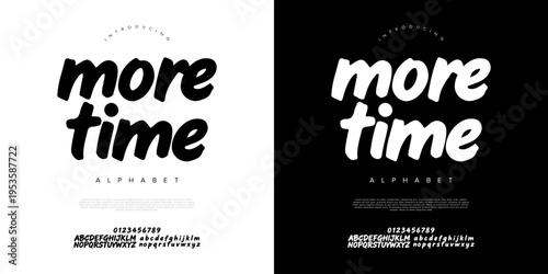 Moretime modern italic brush script font for dynamic sport branding fast motion advertising and active lifestyle design