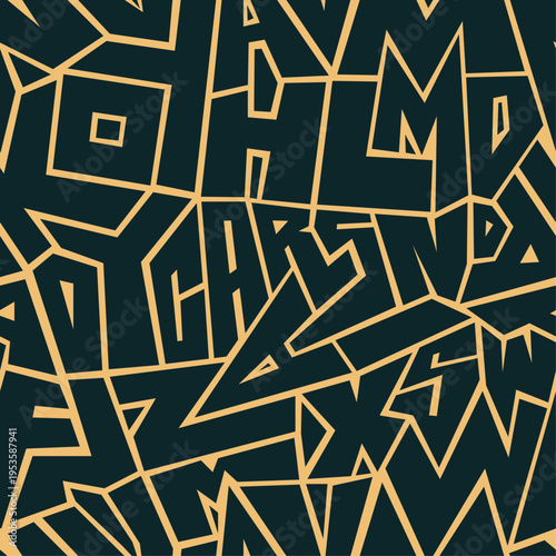 Lettering artful useful trendy stylish design vector Illustration lovely colorful background