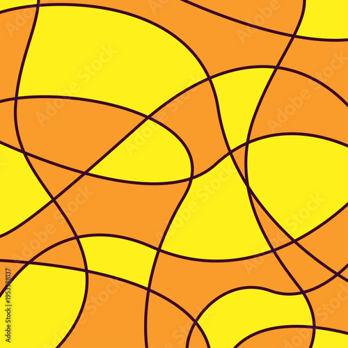 Stained glass artful useful trendy stylish design vector Illustration gorgeous colorful background