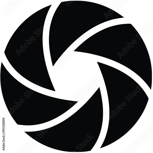 Abstract geometric design with layered circular patterns and gradient shading isolated on white background, Vector, illustration