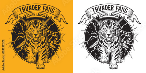 Thunder Fang Storm Legion Tiger Cross Swords