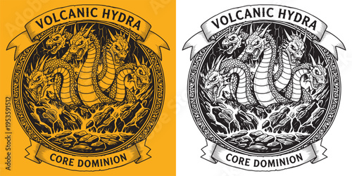 Volcanic Hydra Core Dominion Dragon Emblem