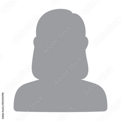 Gray silhouette of a person shown as a vector graphic with no facial details