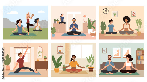 A minimalist illustration of a potted plant and a reaching hand. Evokes feelings of growth, care, and well-being, ideal for wellness or home decor con