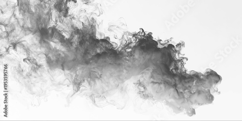 Dynamic smoky burst with expanding shape, transparent layers, and smooth gradient transitions. vector
