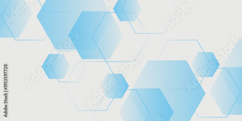Abstract.modern blue hexagon banner background. Eps10 vector