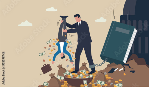 Tax hike or vernment increase steal money from people, debt or loan interest to pay off, unethical people overcharge bills, greed businessman hold small people shaking to get all their money.