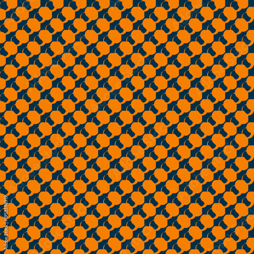 Abstract Orange and Navy Geometric Pattern vector background