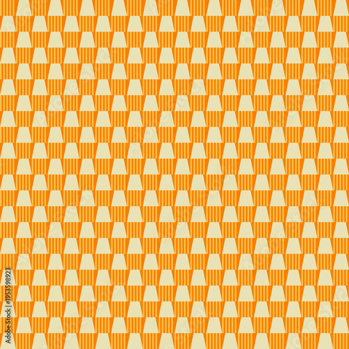 Retro Orange And Cream Pattern vector background