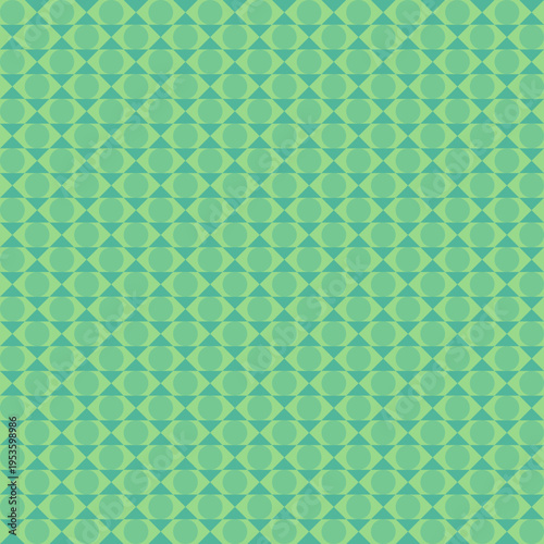 Repeating Green Geometric Pattern vector background
