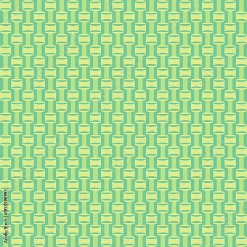 Seamless Green Geometric Pattern vector background