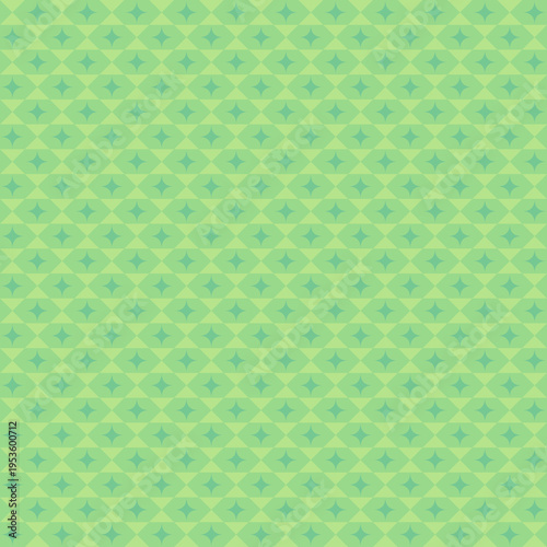 Εκτύπωση καμβά Retro Green Geometric Pattern Background vector background
