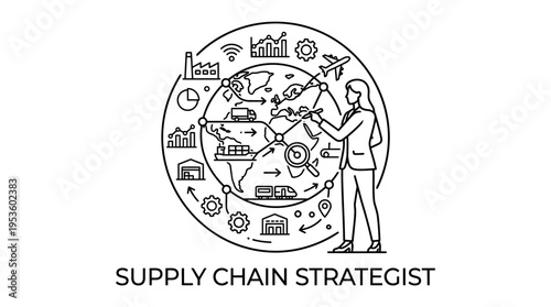 Supply Chain Strategist Visualizing Global Logistics