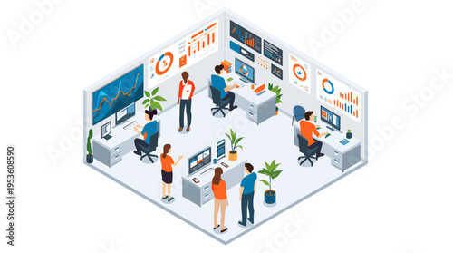 A cheerful woman works on her laptop, radiating positivity and focus. Perfect for illustrating remote work, digital lifestyle, and technology in every