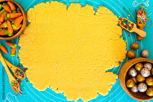 Easter cookie crafting involves creating festive treats by cutting shortcrust dough into traditional shapes like bunnies, eggs, and chicks using special cookie cutters, following detailed traditional 