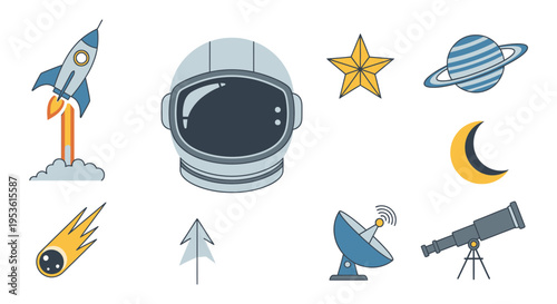 Astronaut helmet space suit closeup.