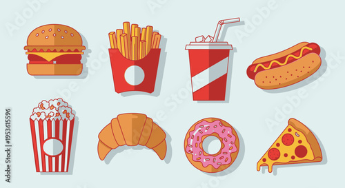 Assorted junk food and snacks 5.