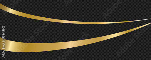 Gold metallic gradient lines. A luxurious design for wedding invitations, diplomas, and certificates