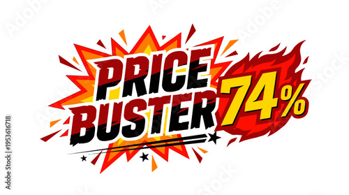 Price Buster 74% Sale Tag
