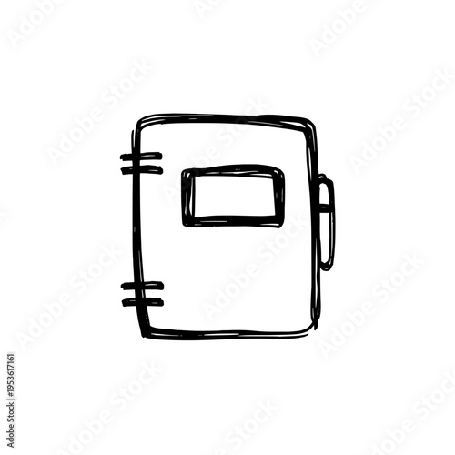 Address book icon logo design. Contact book sign and symbol. Address book icon. Personal directory for mobile app or web profile.