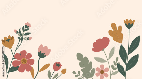 A minimalist botanical illustration evokes a sense of calm and natural elegance. Perfect for backgrounds, wellness content, or adding a touch of organ