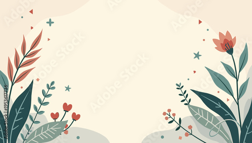 A soothing, minimalist botanical illustration. Ideal for wellness branding, backgrounds, or design elements that need a natural, calming touch.