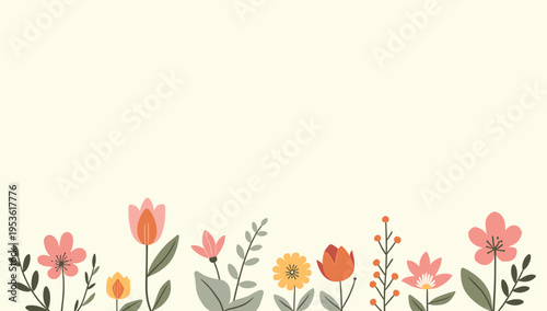 A delicate floral arrangement adds a touch of nature and serenity. Perfect for backgrounds, spring themes, or branding that needs a fresh, organic fee
