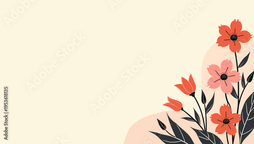 A clean, minimalist cream-colored background evokes a sense of calm and neutrality. Ideal for product mockups, website design, or any project needing 