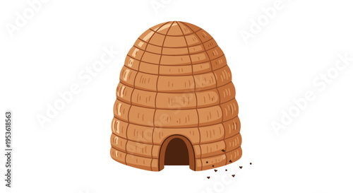 Traditional Igloo Ice Snow House Structure.