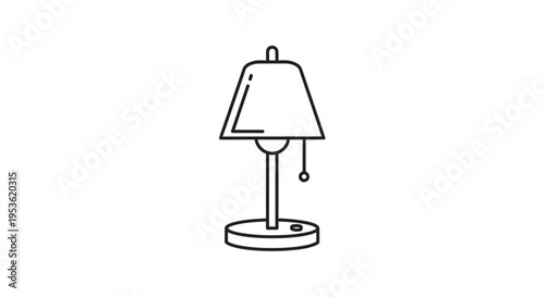 Simple Desk Lamp with Pull Chain.