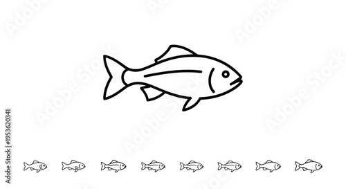 School of Fish Swimming Together.