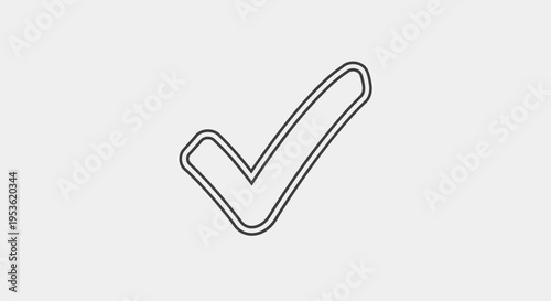 Checkmark Symbol Icon Sign.