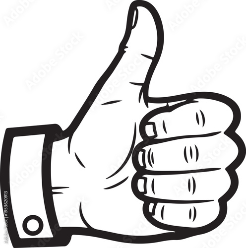 A hand giving a thumbs up sign