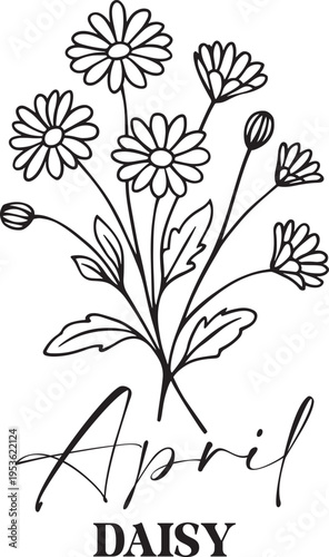 Birth Month Flowers Svg Png