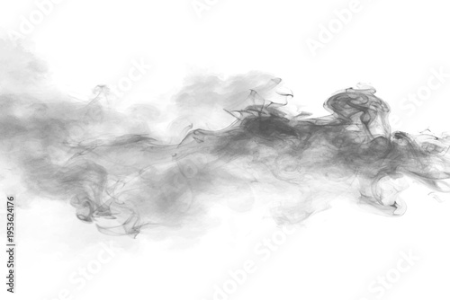 Light smoke cloud with transparent gradients and gentle motion, suitable for abstract backgrounds. vector