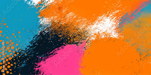 Abstract bursts of vivid colors collide and blend, creating a dynamic visual experience that expresses freedom and creativity. A celebration of hues and textures. 