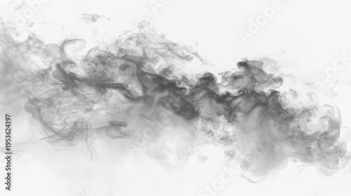 Abstract smoke texture with flowing motion and transparent gradients, perfect for creative backgrounds. vector