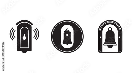 Bell icons set with different designs and shapes for notifications and alerts  various styles of bell symbol
