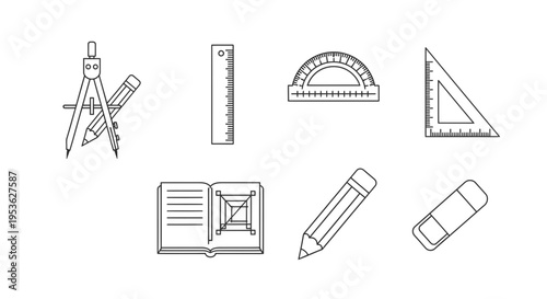 School stationery and drawing tools 2.