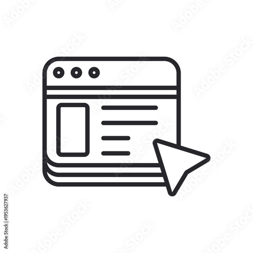 user experience icons outline and Flat Style,transparent background