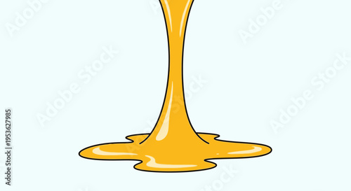 Liquid gold pouring down slowly.