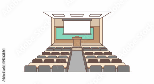 Rows of chairs in a classroom.