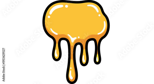 Yellow liquid dripping down slowly 2.