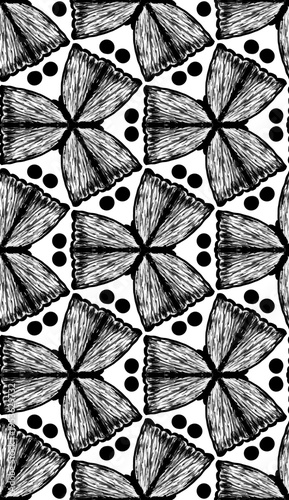 ikat abstract seamless