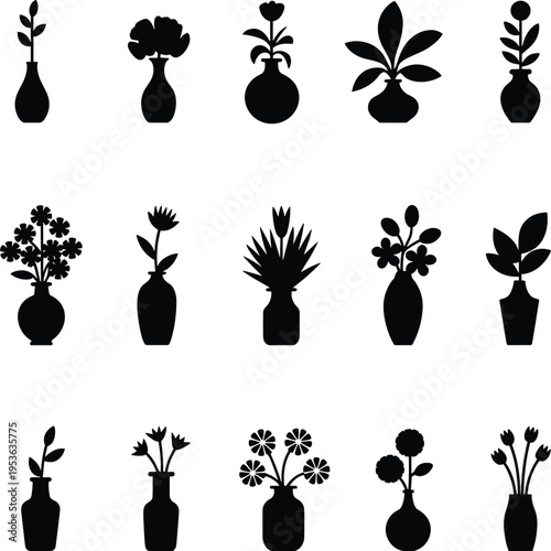 Large collection of black farm animal silhouettes featuring cows pigs sheep goats chickens ducks and rabbits isolated on white backgroun