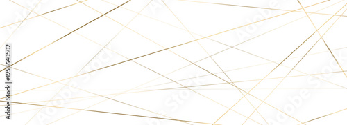 Chaos pattern irregular abstract line with chaotic geometric gold and seamless straight stripe. Random messy cool asymmetric element through an angle art grid of black construction geometry.