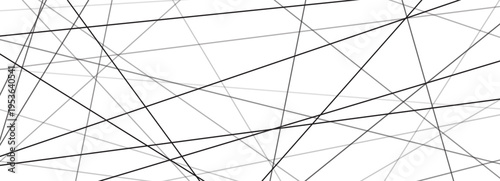 Geometric straight texture seamless messy random stripe line chaotic pattern, with abstract irregular angles and asymmetric lineal elements for a contemporary artistic backdrop monochrome white.