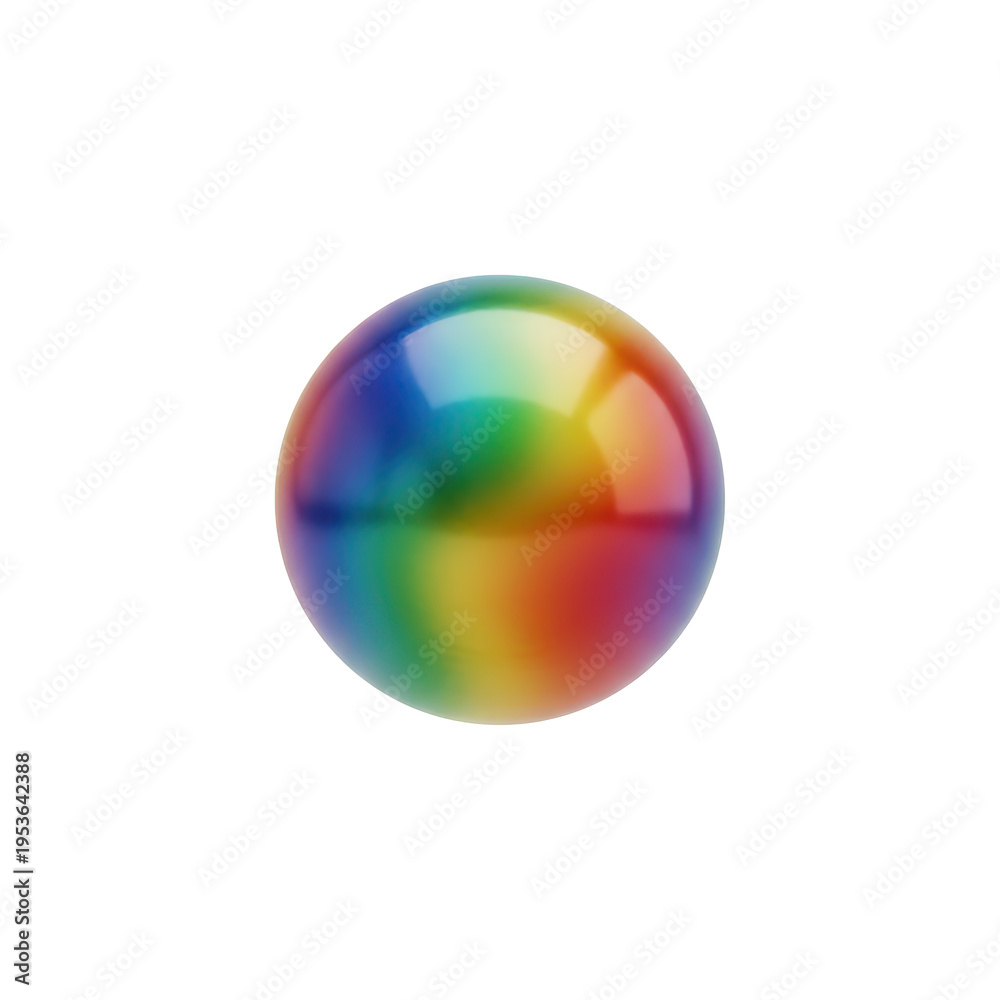 Fototapeta premium Shiny Rainbow Sphere with Smooth Gradients