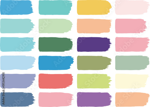 Set of professional artist acrylic paint tubes with a wooden palette featuring primary and secondary color swatches for creative studio vector.