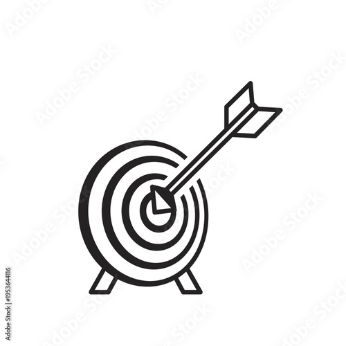 Arrow Hitting Bullseye Precision and Accuracy in Target Achievement.